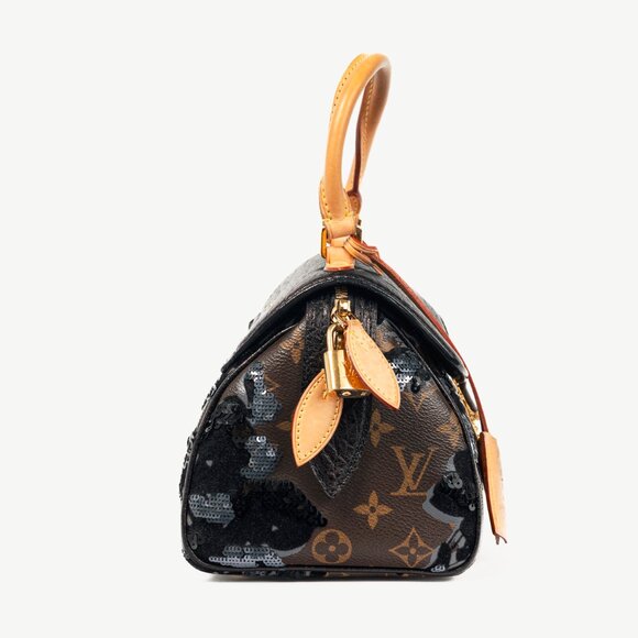 Louis Vuitton AW/10 Carrousel Monogram Fleur de Jais Sequined Velvet Handbag - Picture 3 of 15
